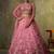 Pink Tissue Sequins embroidery Lehenga Choli With Dupatta