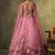 Pink Tissue Sequins embroidery Lehenga Choli With Dupatta