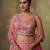 Pink Tissue Sequins embroidery Lehenga Choli With Dupatta