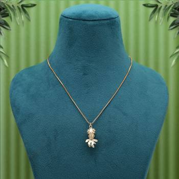 Gold color fashion chain pendant 2