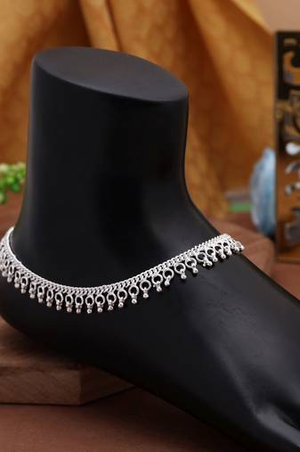 Silver color anklet