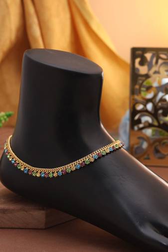 Multi color anklet
