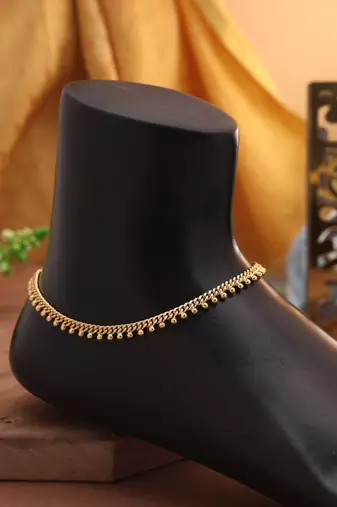 Gold color anklet