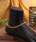 Gold color anklet