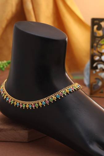 Multi color anklet