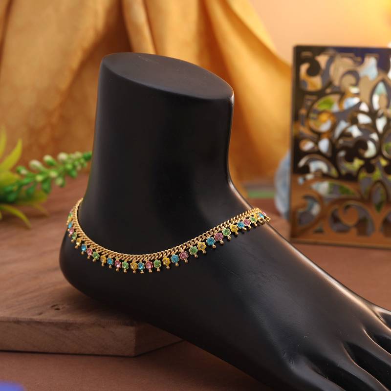 Multi color anklet