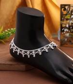 Silver color anklet