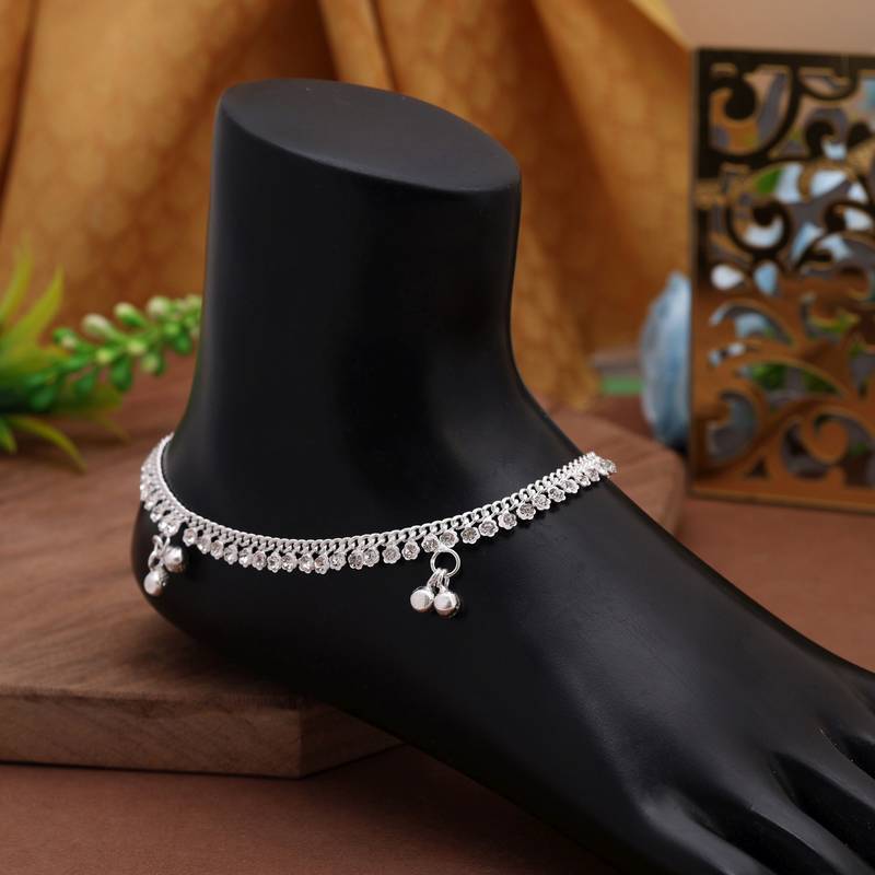 Silver color anklet