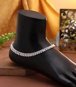 Silver color anklet