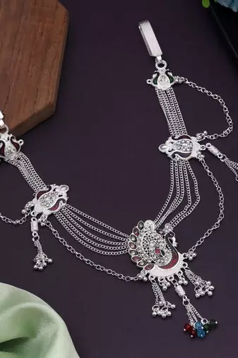 Multi color meena work kamarband