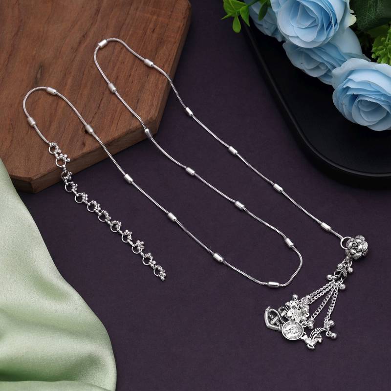 Silver color oxidised kamarband