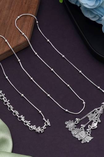 Silver color oxidised kamarband