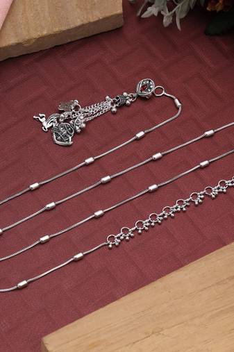 Silver color oxidised kamarband