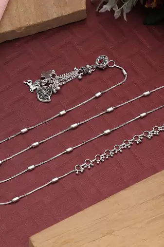 Silver color oxidised kamarband