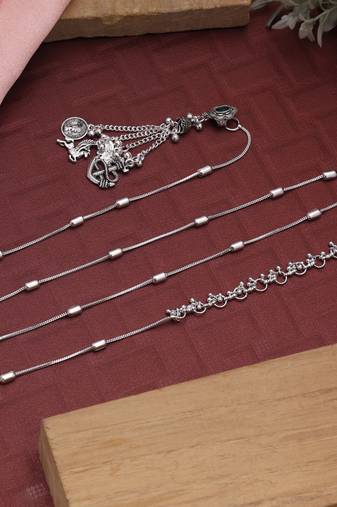 Silver color oxidised kamarband