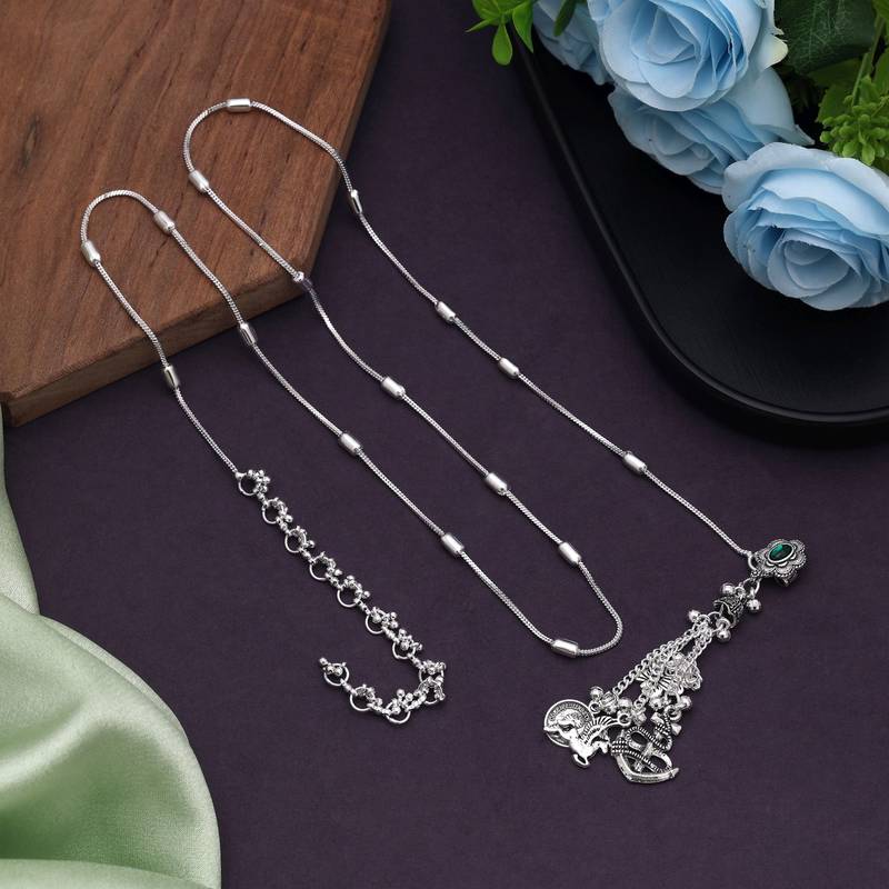 Silver color oxidised kamarband