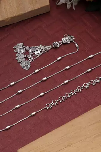 Silver color oxidised kamarband