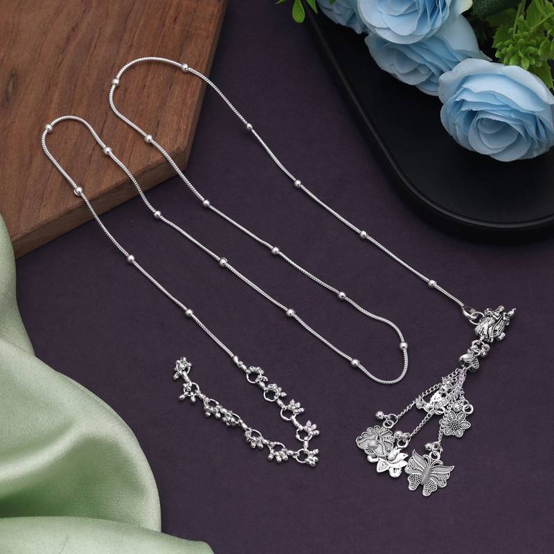 Silver color oxidised kamarband