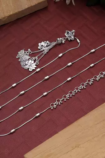 Silver color oxidised kamarband