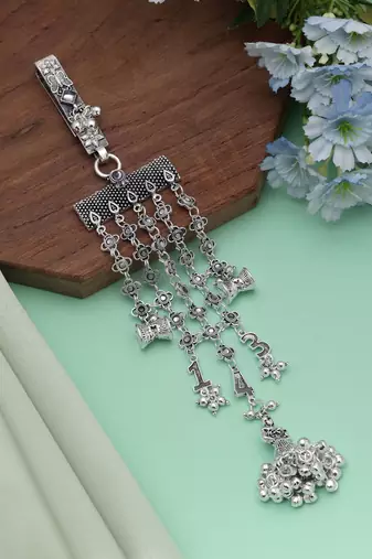 Silver color oxidised kamar juda