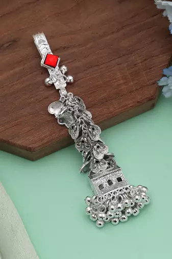 Maroon color oxidised kamar juda