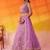 Mauve Net Sequins embroidery Lehenga Choli With Dupatta