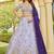 lavender embroidered tissue lehenga set choli with dupatta