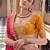  mustard embroidered tissue lehenga set choli with dupatta