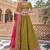 green embroidered tissue lehenga set choli with dupatta