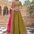 green embroidered tissue lehenga set choli with dupatta