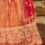 orange zari weaving tissue lehenga set choli with dupatta