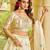 cream zari weaving silk lehenga set choli with dupatta