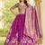 pink zari weaving tussar silk lehenga set choli with dupatta