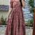 floral printed round neck ethnic dress