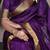 purple onam special kerala style raw art silk zari weaving saree with unstitched blouse