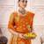 onrange elegant roop art silk zari weaving saree with lace touch blouse
