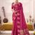 pink elegant roop art silk zari weaving saree with lace touch blouse