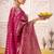 pink elegant roop art silk zari weaving saree with lace touch blouse