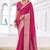 stylish chinon self printed saree with zari weaving work