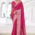 stylish chinon self printed saree with zari weaving work