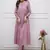 lilac embroidered cotton kurta and pant