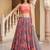  grey embroidered net festive lehenga set choli with dupatta