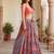  grey embroidered net festive lehenga set choli with dupatta