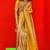 Yellow Banarasi Tissue Silk Saree with Viscose Zari Weave Saree With Blouse For Women