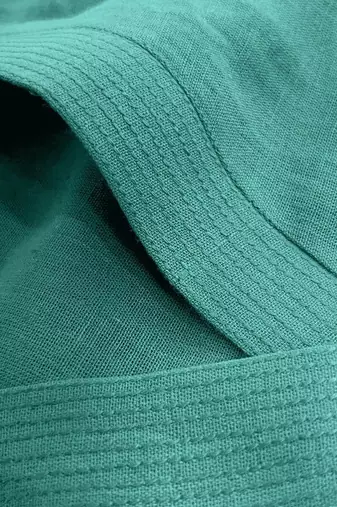 green printed cotton kurta and pant