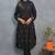 black embroidered cotton kurta and pant