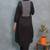black embroidered cotton kurta and pant