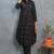 black embroidered cotton kurta and pant