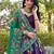 Purple silk printed chaniya choli