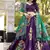 Purple silk printed chaniya choli